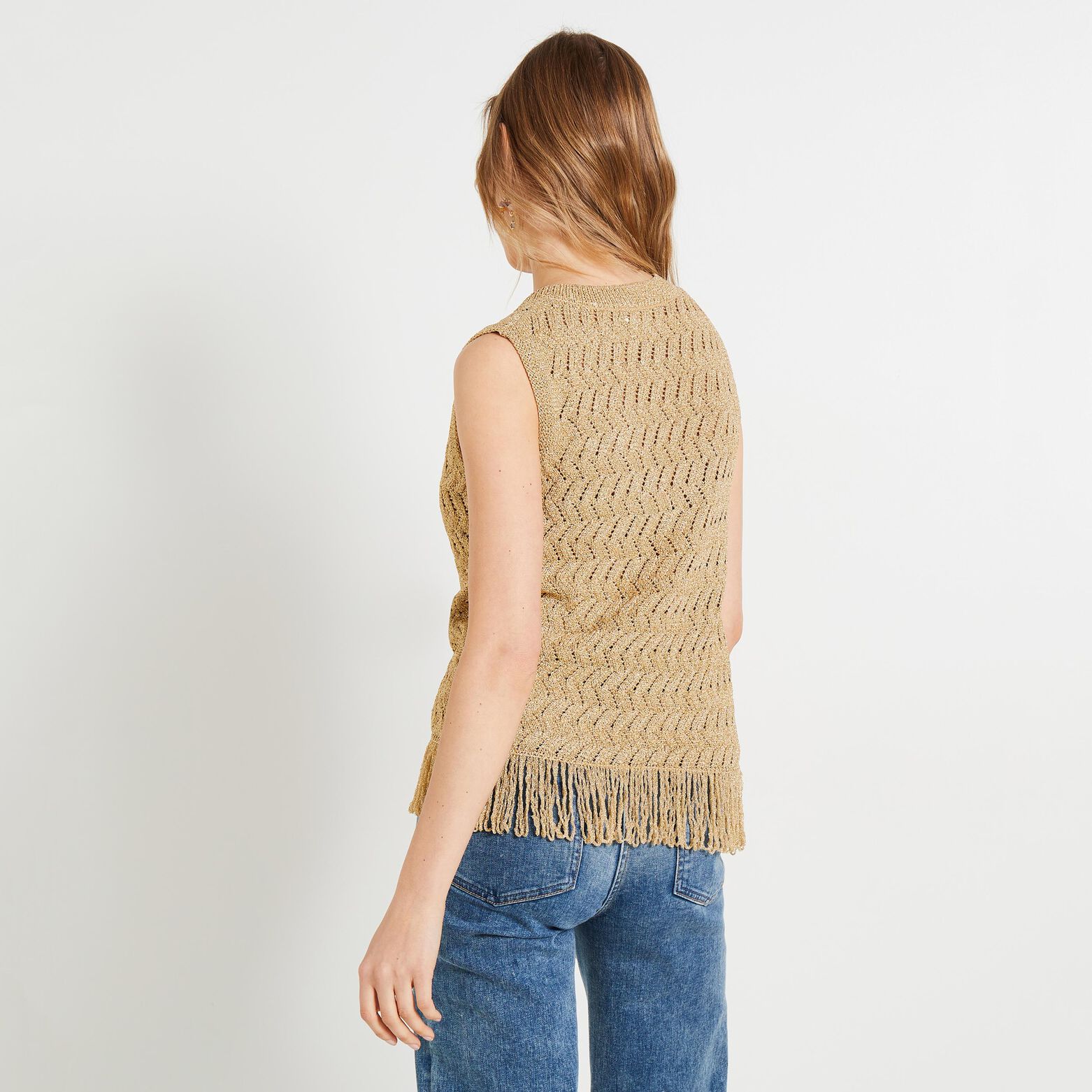 Débardeur à franges femme