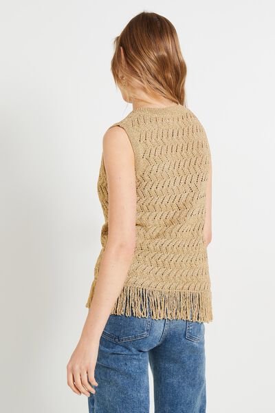 Débardeur à franges femme