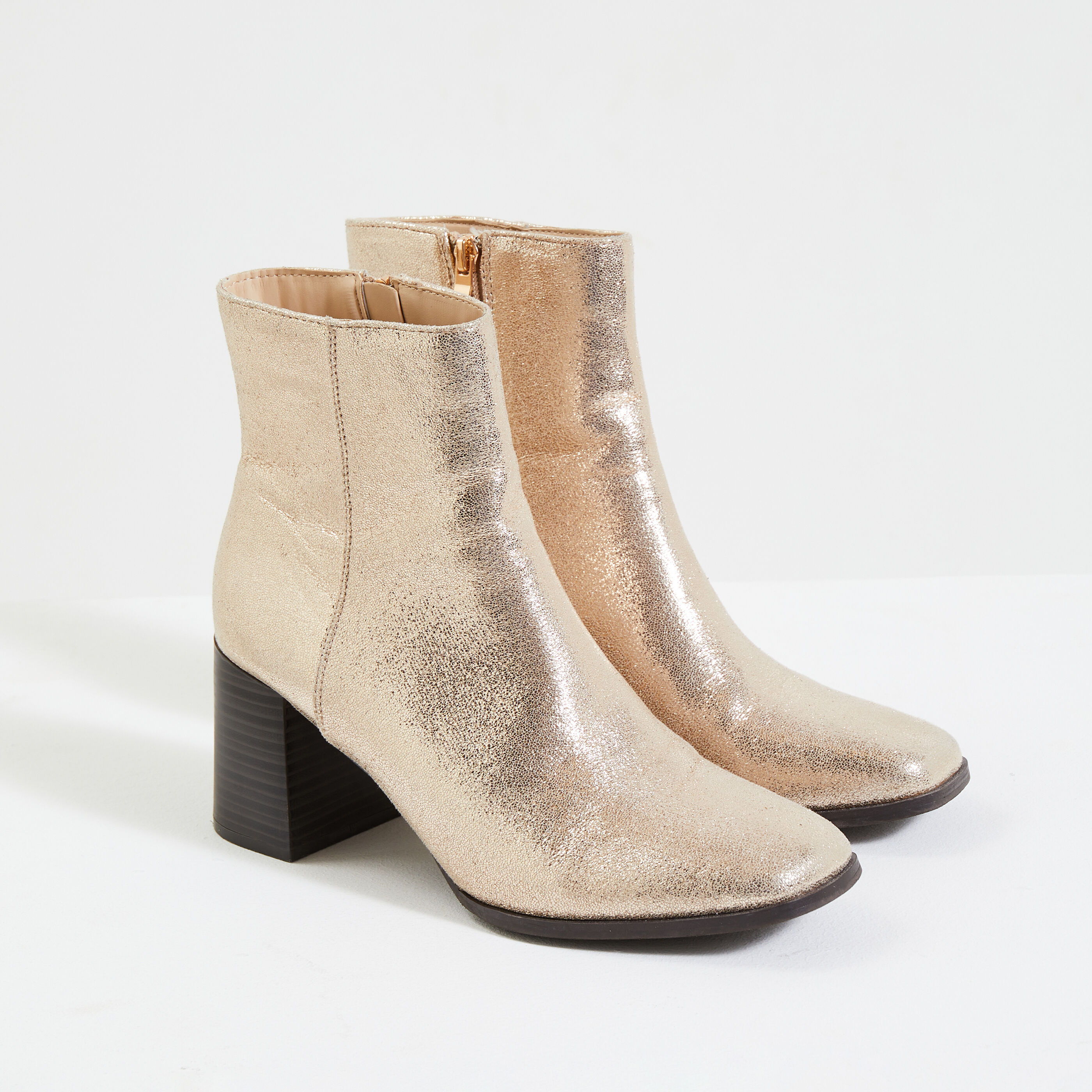 Bottines dorées shop femme