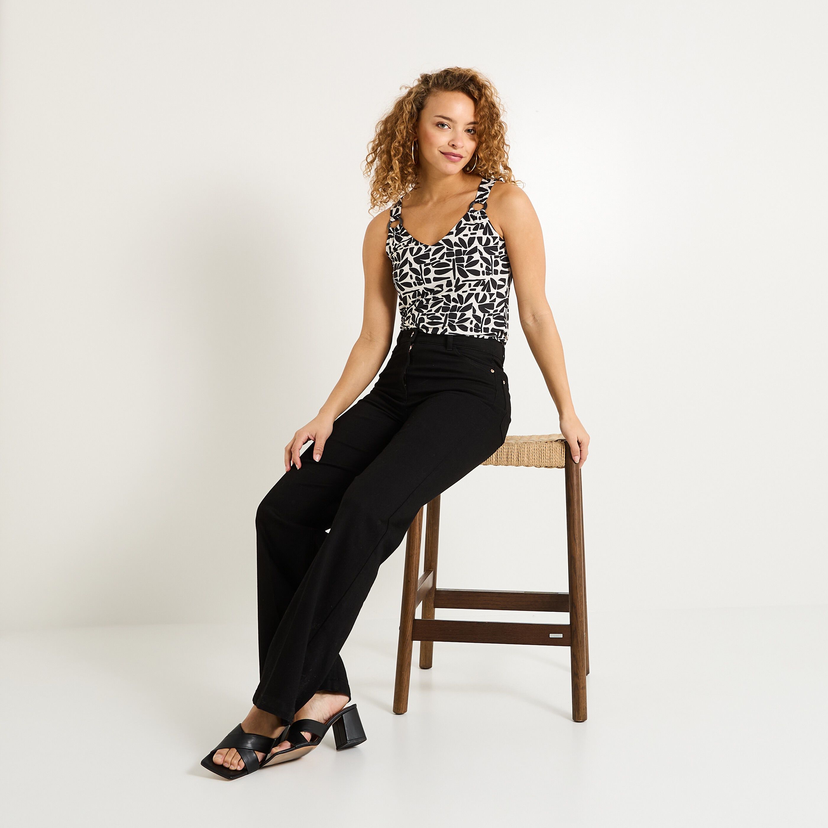 D&eacute;bardeur imprim&eacute; femme