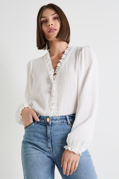 Chemise en gaze de coton femme