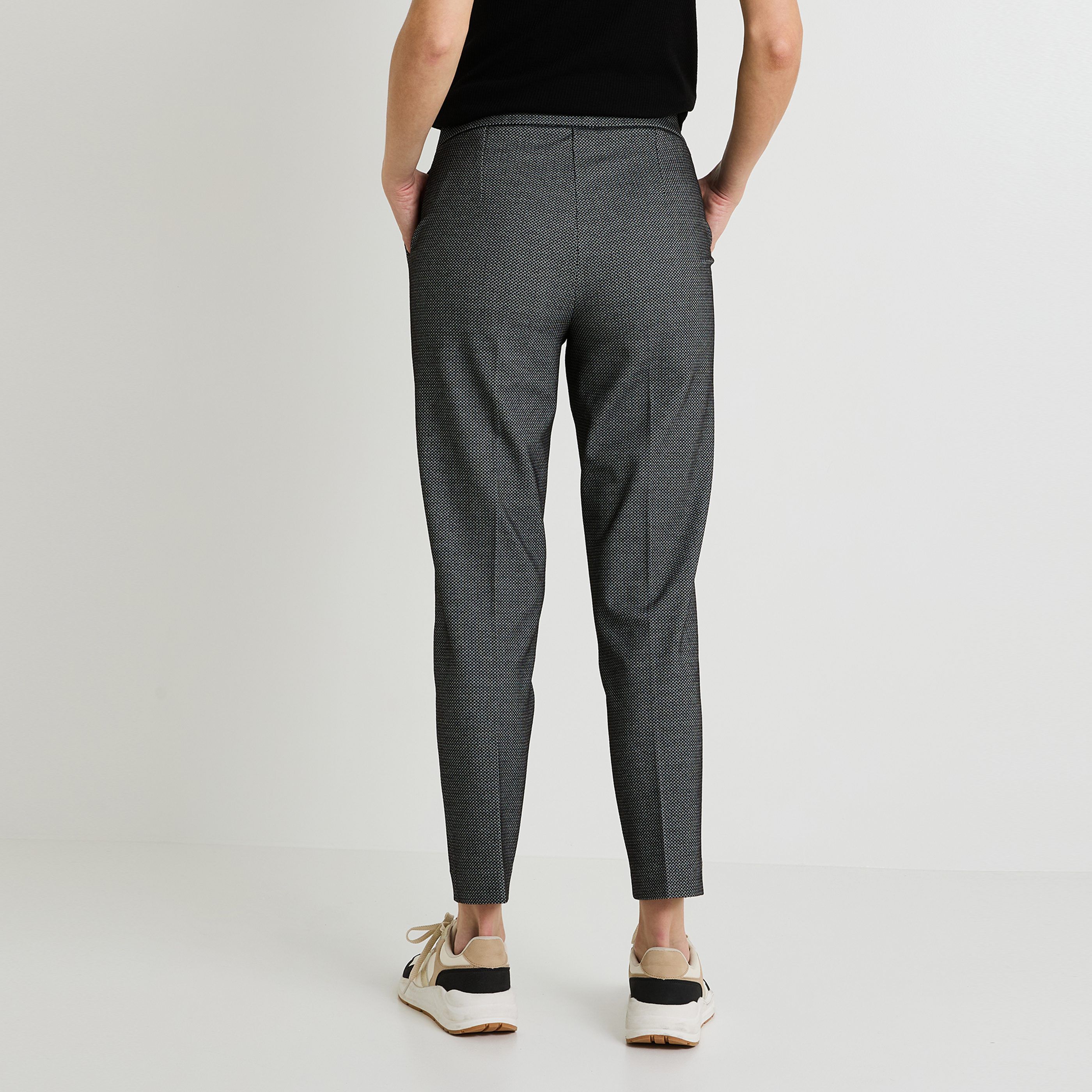 Pantalon cigarette femme NOIR Graindemalice