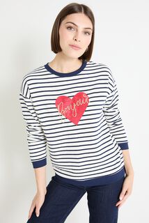 Sweat rayé femme