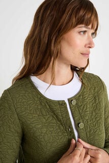 Veste matelassée en maille femme