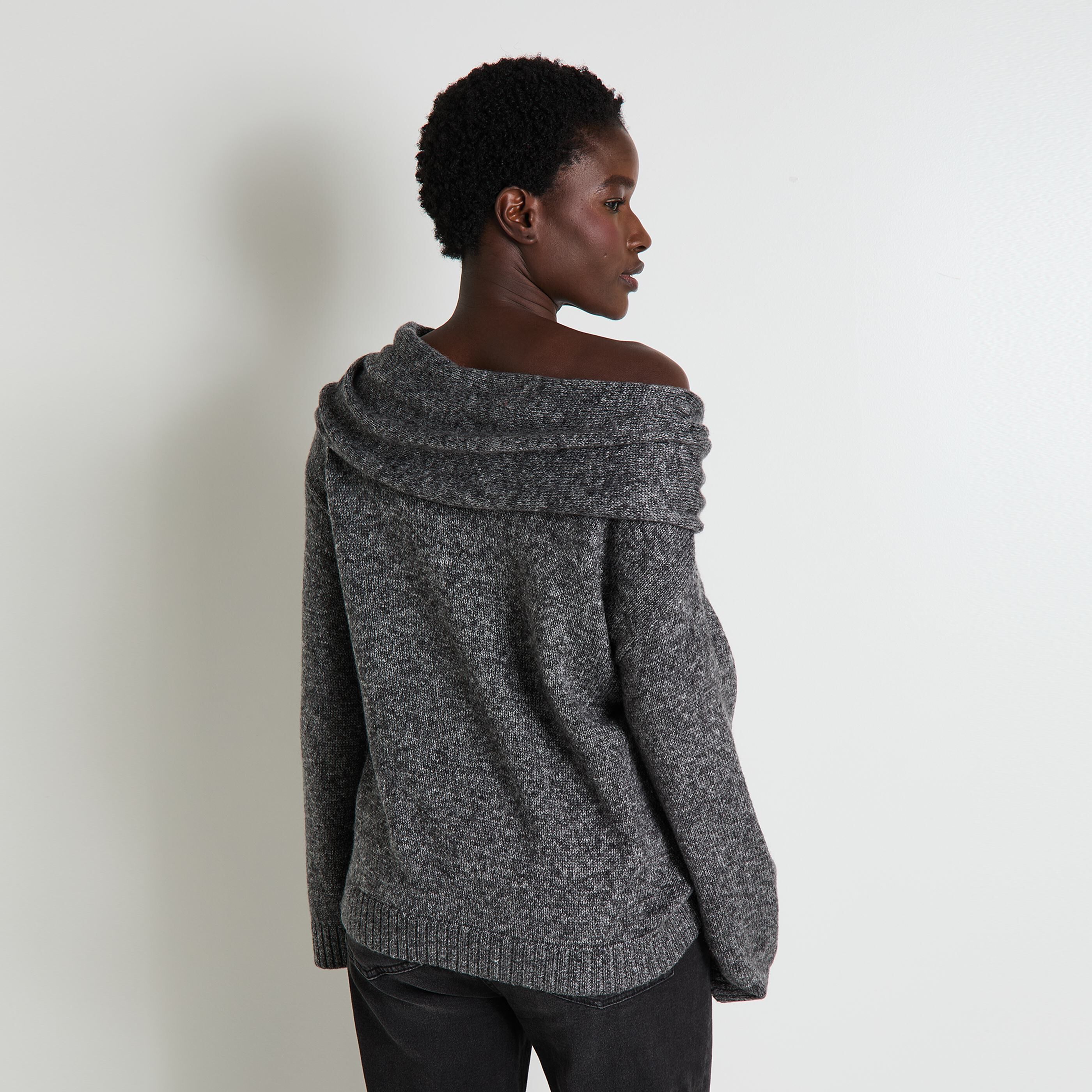 Pull col bardot femme