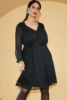 Robe col V femme