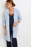 Gilet long à capuche femme