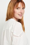 Chemise manches 3/4 dentelle