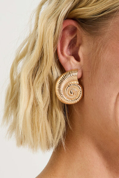 Boucles d'oreilles dorées femme