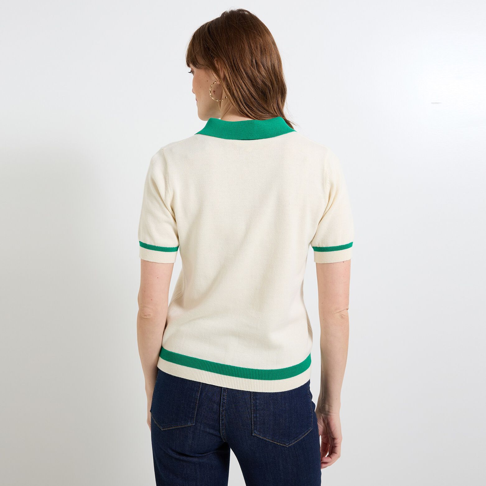 Pull manches courtes femme