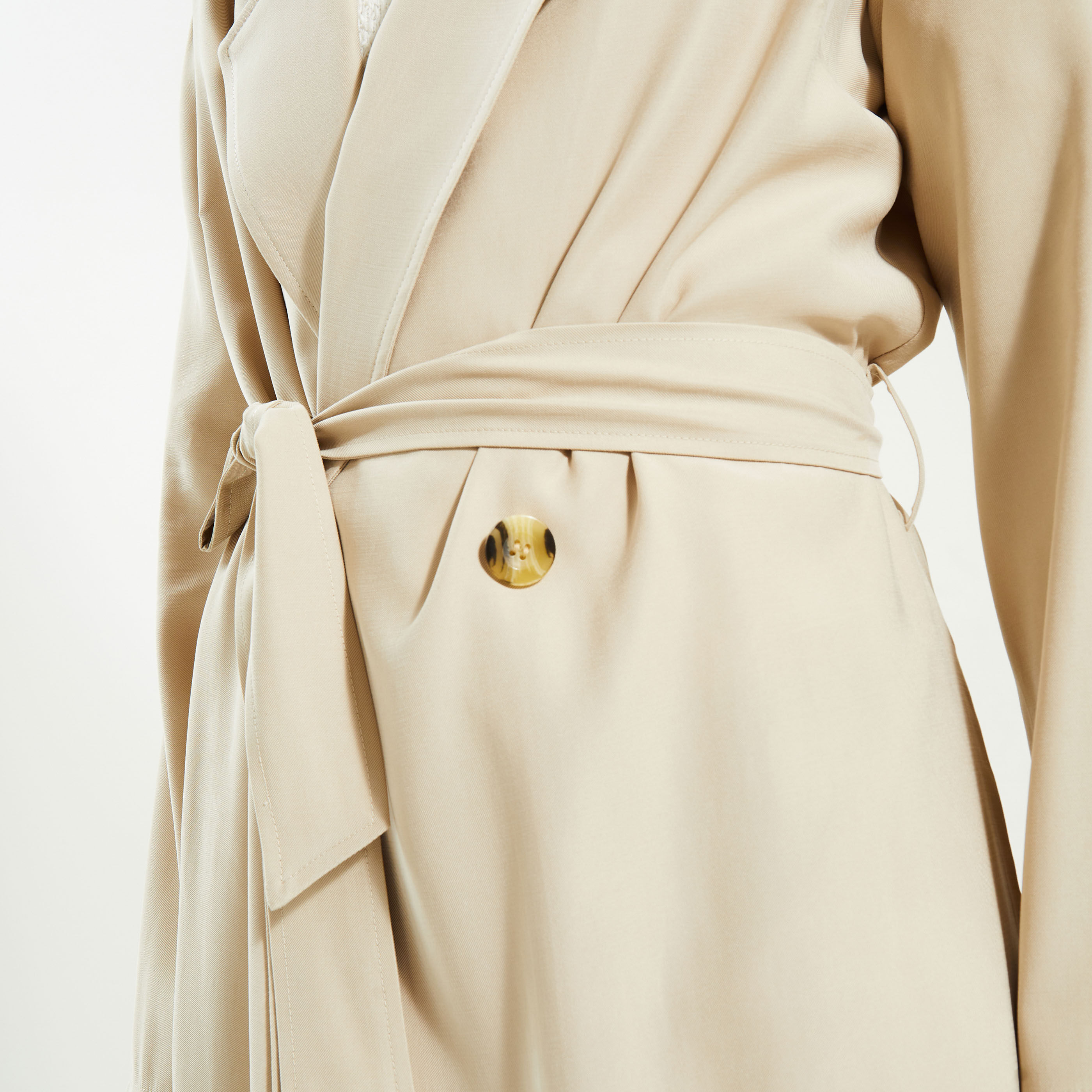 Trench fluide beige online