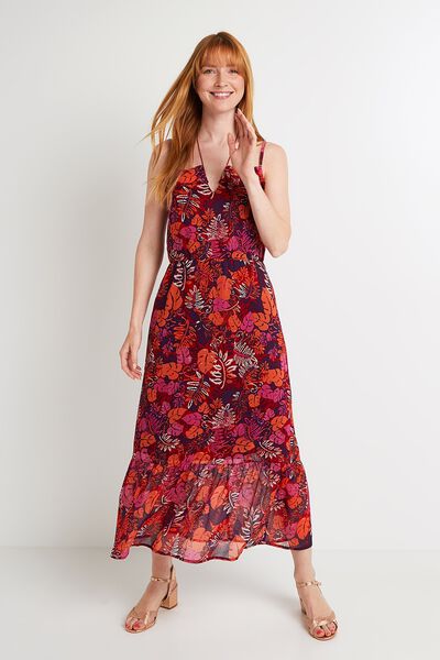 Robe longue à bretelles*