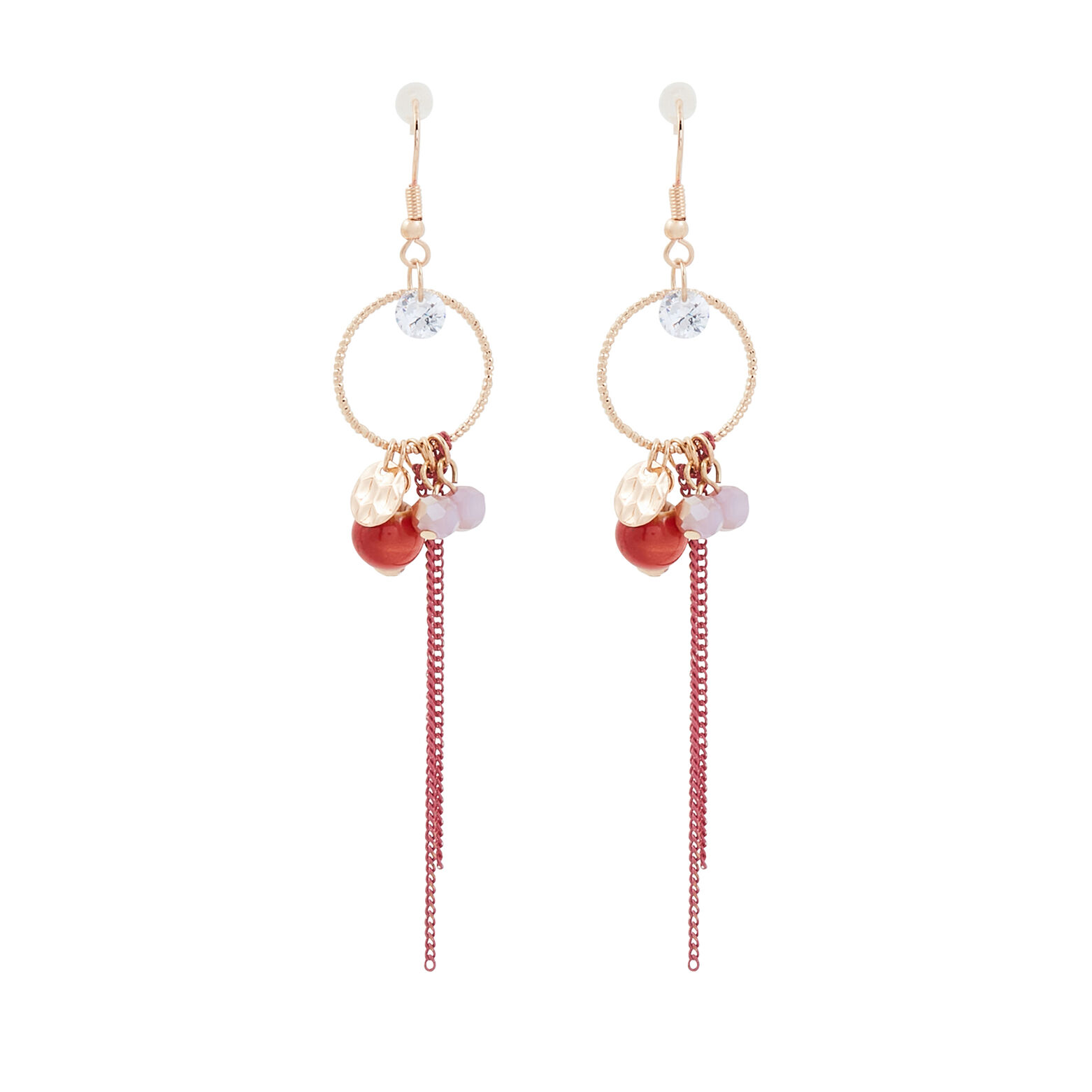 Boucles d'oreilles pendantes chaînes