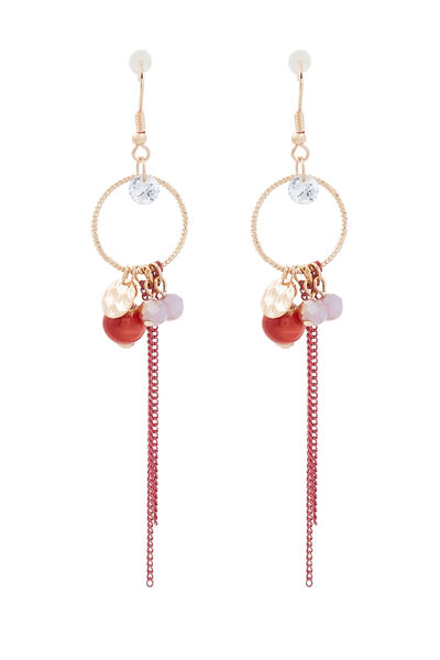 Boucles d'oreilles pendantes chaînes