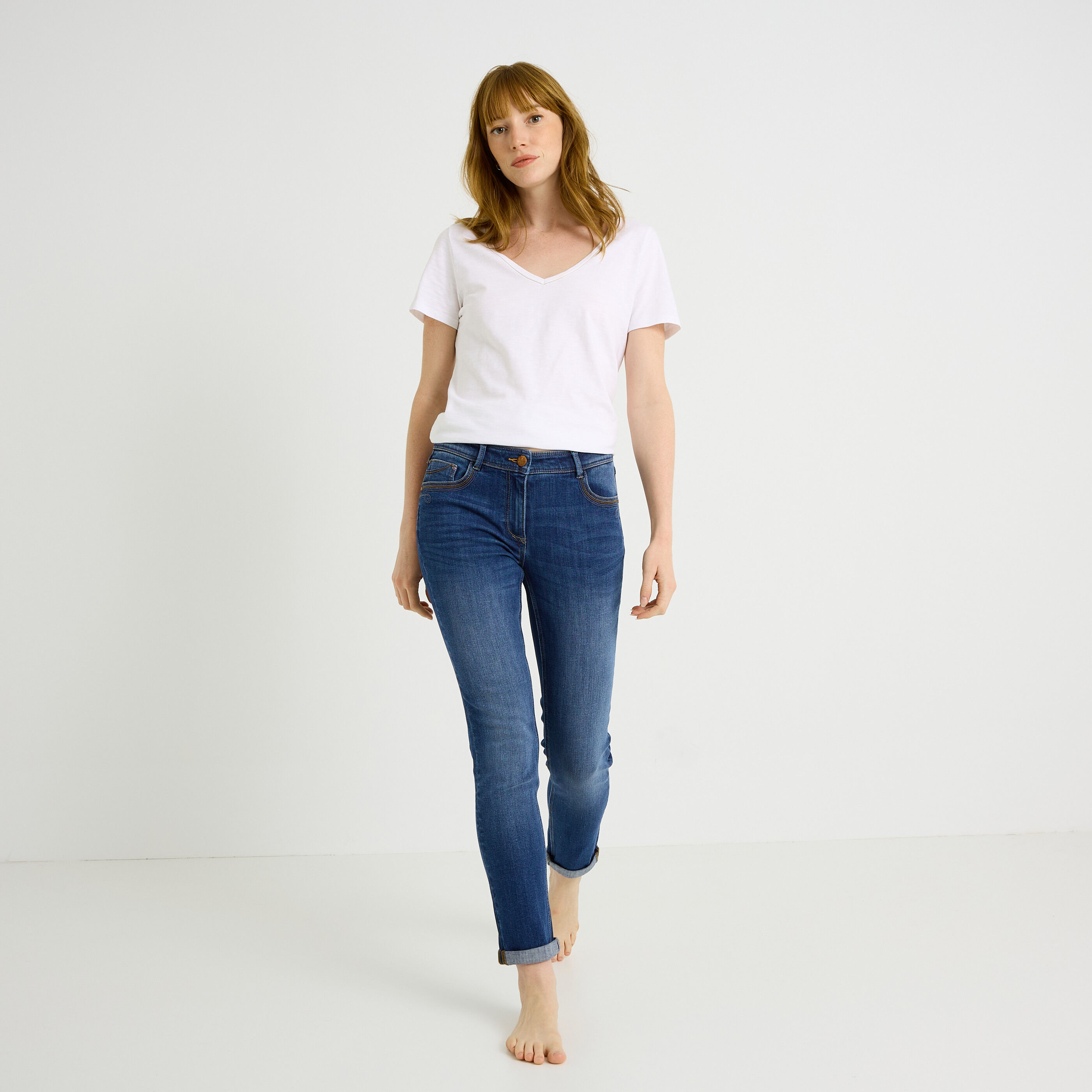 Jean slim raccourci TOKYO R01 femme