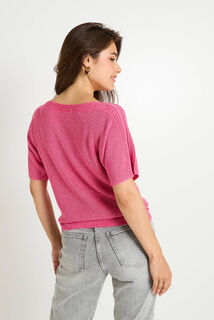 Pull manches courtes femme