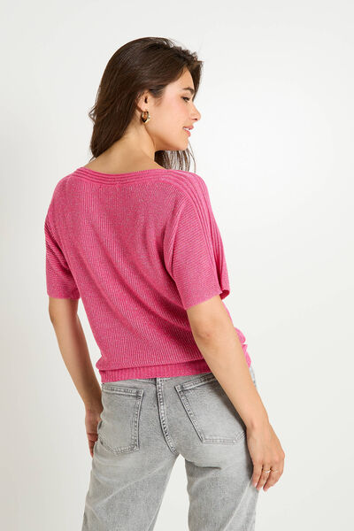 Pull manches courtes femme