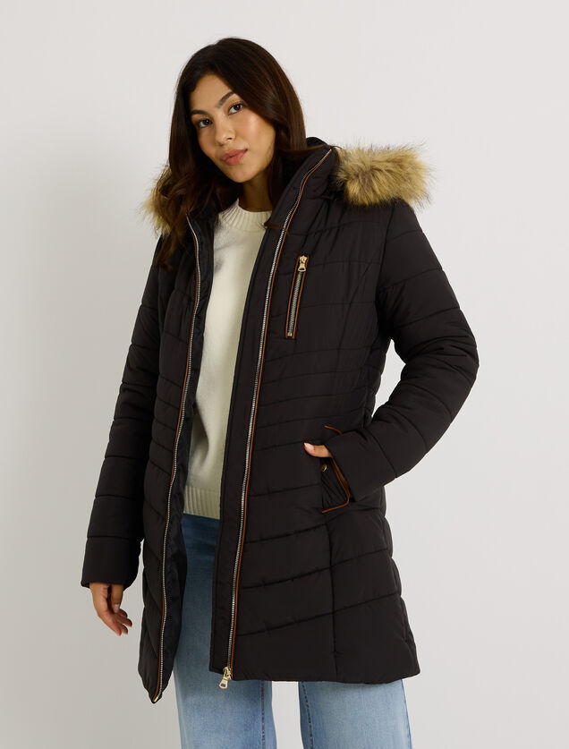 Doudoune mi-longue femme