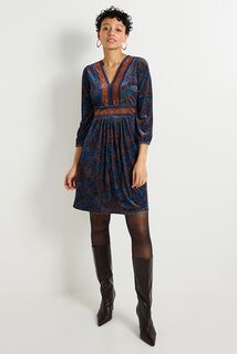 Robe velours femme