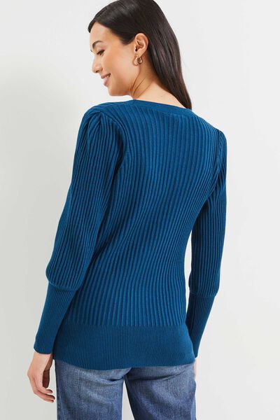 Gilet en maille cotelée
