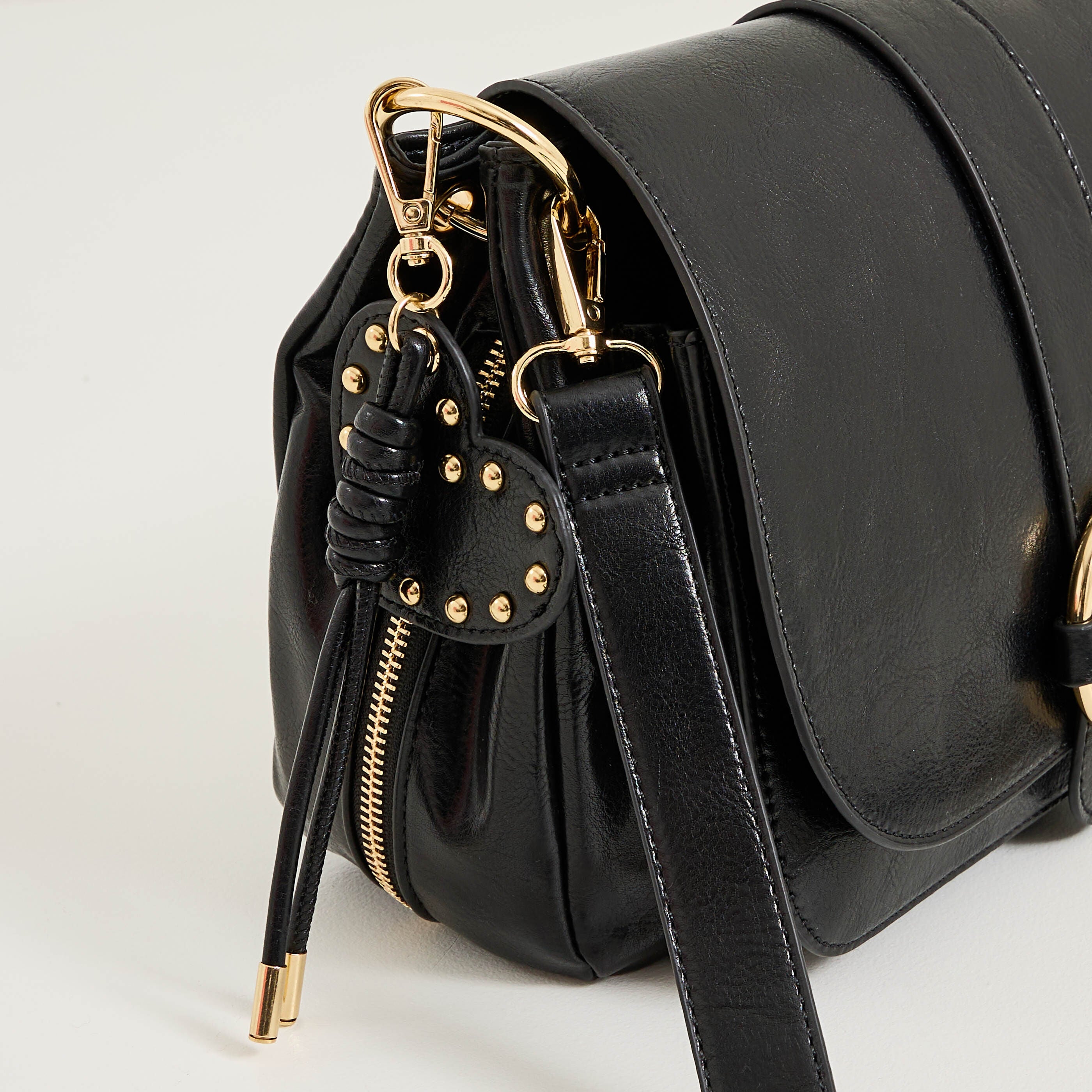 Sac besace &agrave; rabat femme