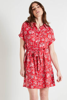 Robe chemise imprimée femme