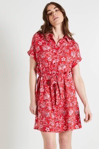 Robe chemise imprimée femme