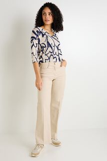 T-shirt col V femme