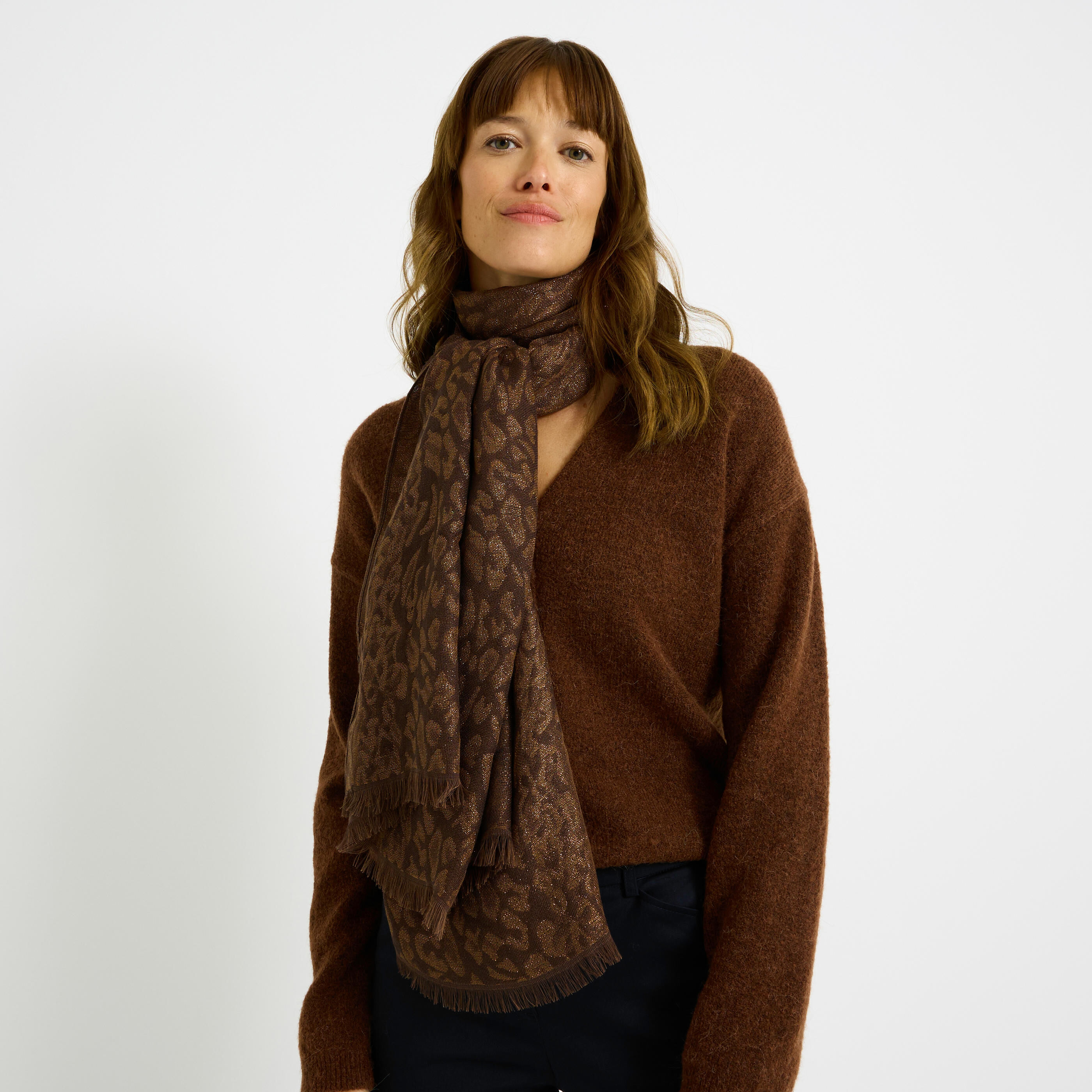 Etole longue imprim&eacute; l&eacute;opard femme