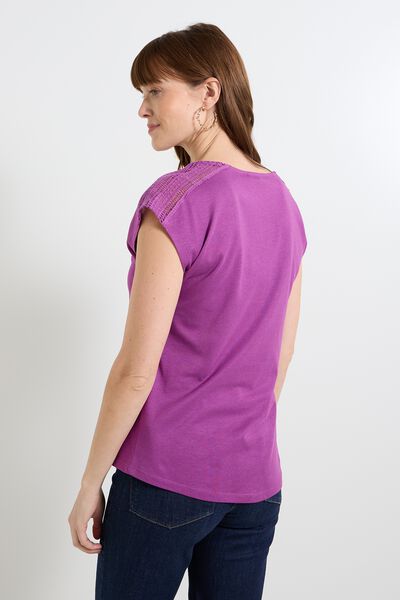 T-shirt col V femme