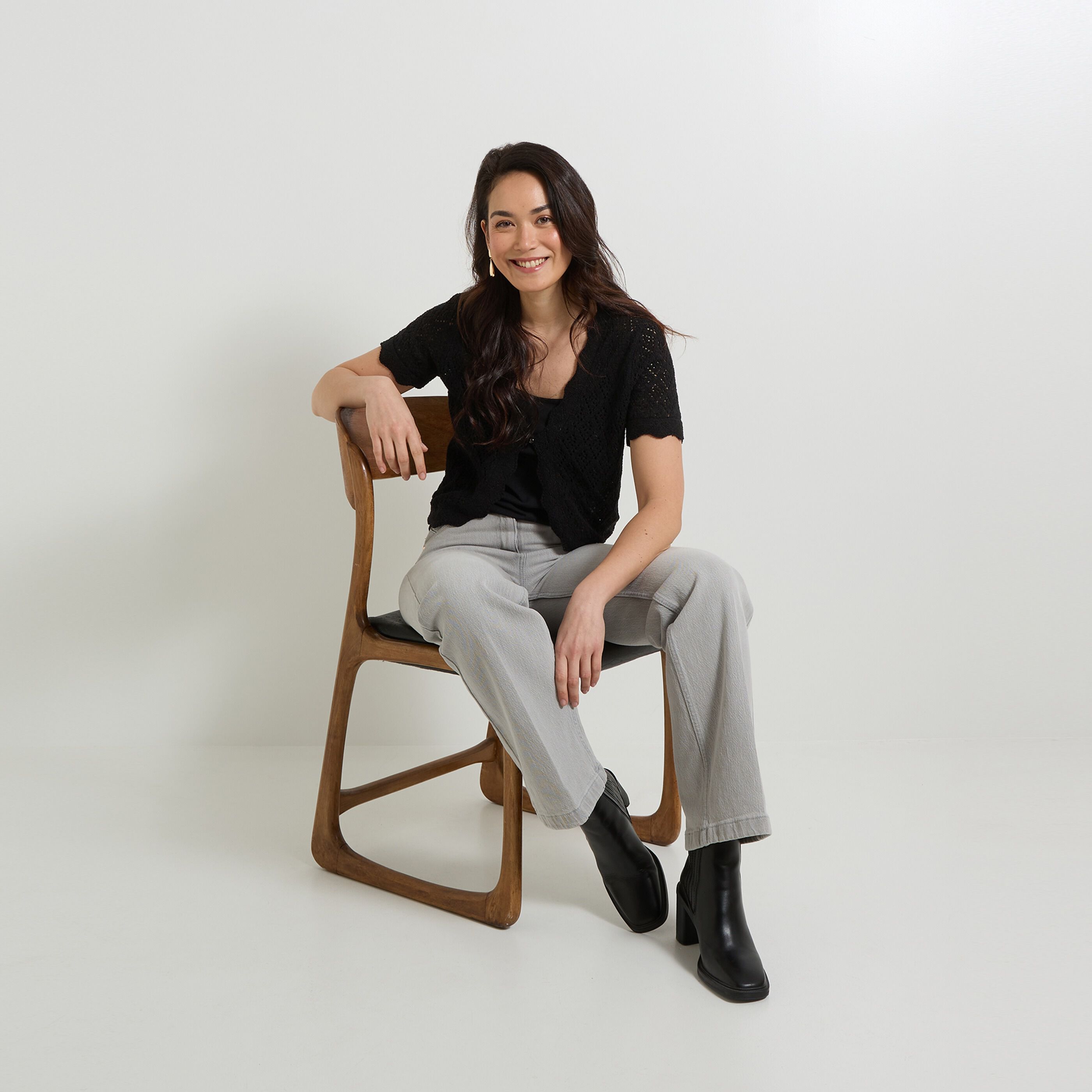 Gilet manches courtes femme