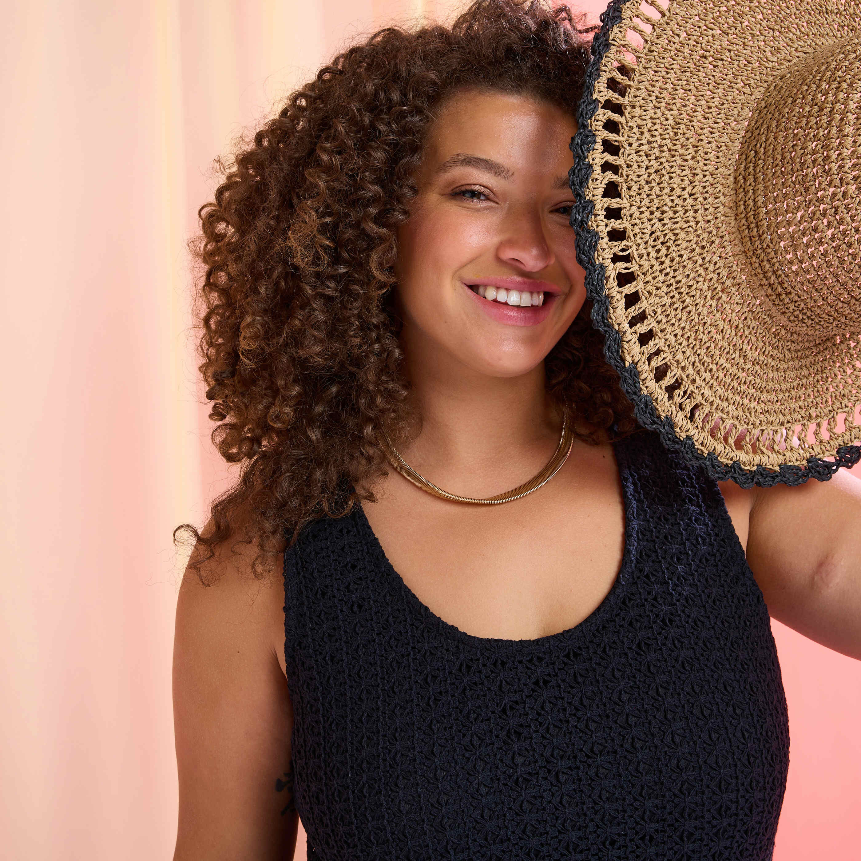 Robe longue en crochet