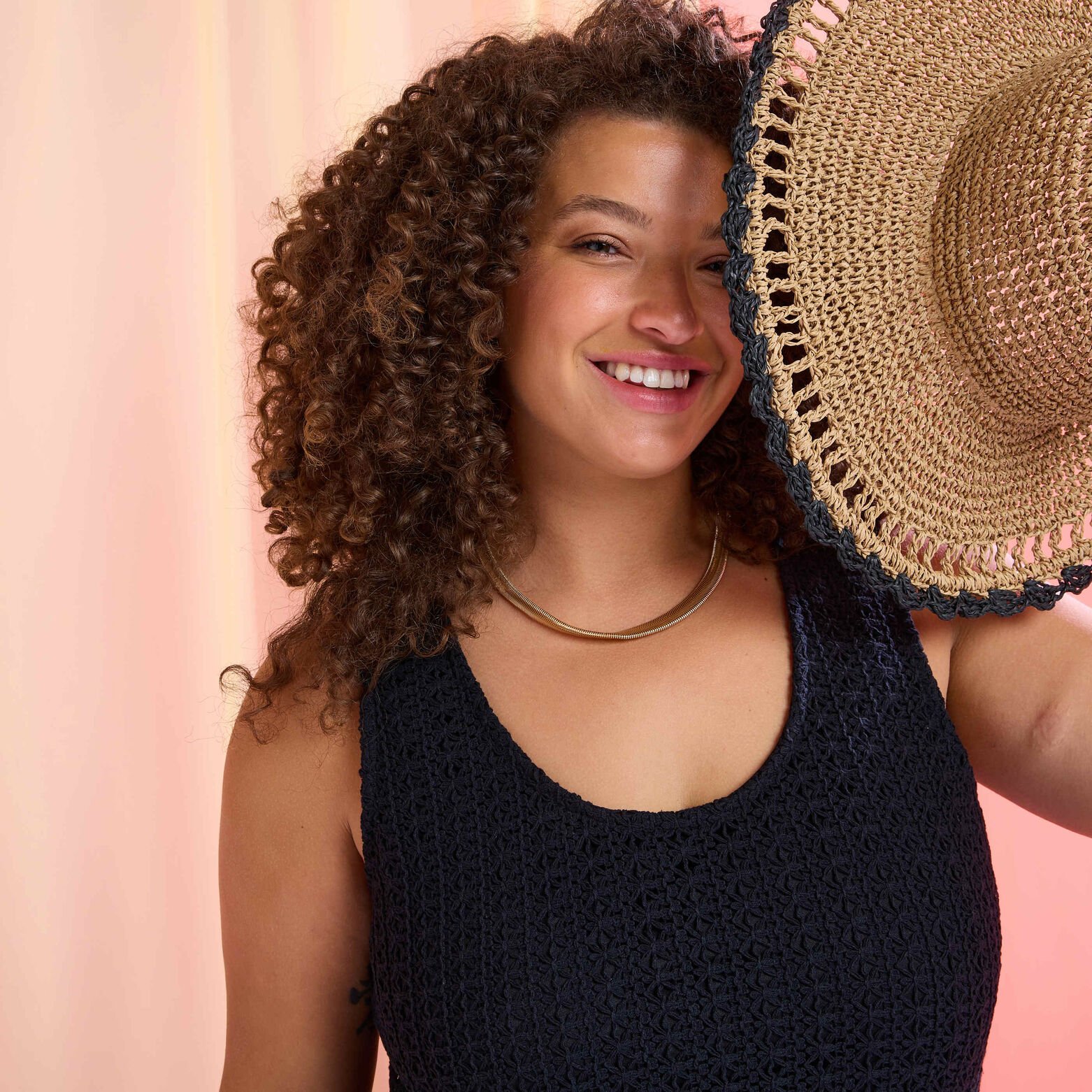 Robe longue en crochet femme