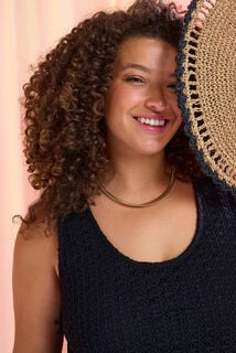 Robe longue en crochet femme