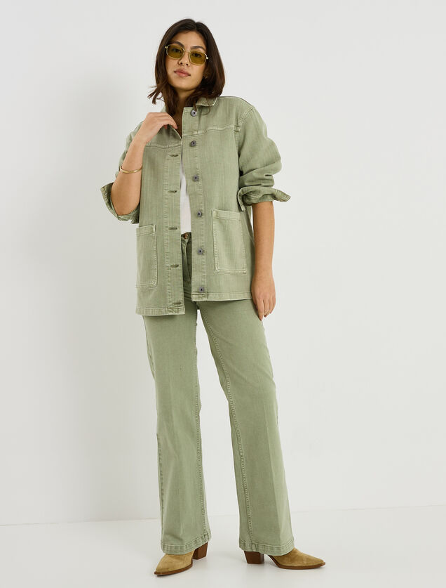 Veste oversize en denim femme