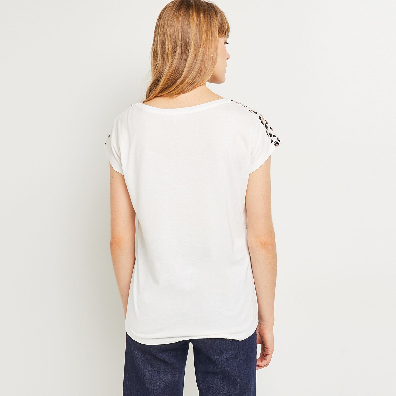 T-Shirt motif léopard femme