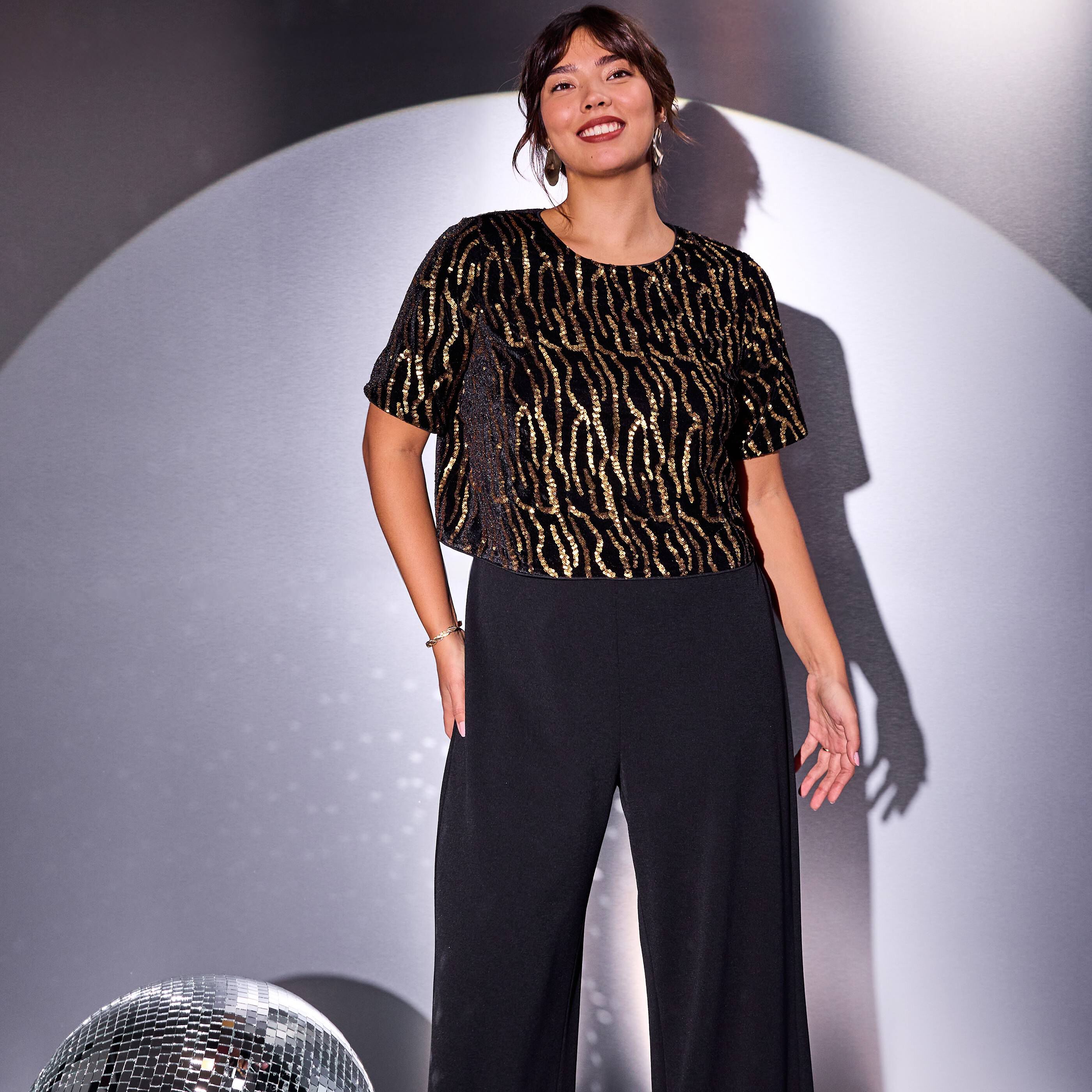 Combinaison paillettes femme