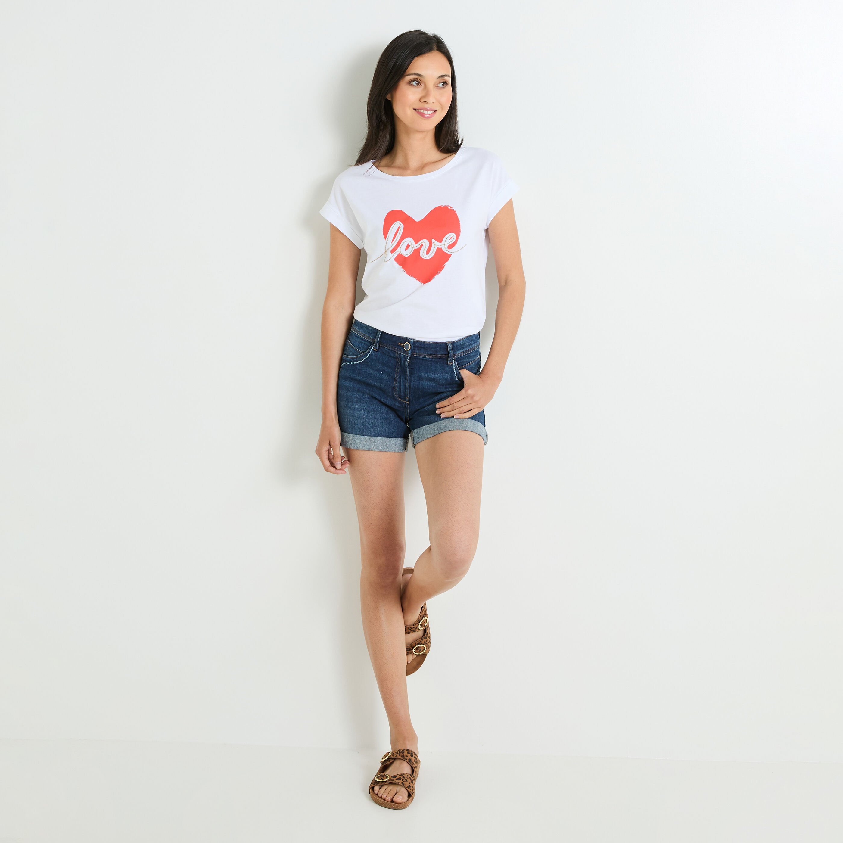 Tshirt print femme