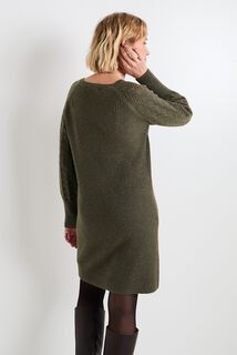 Robe pull col V femme