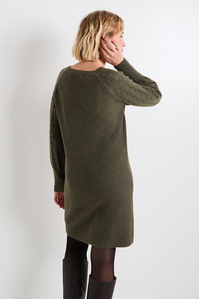 Robe pull col V femme