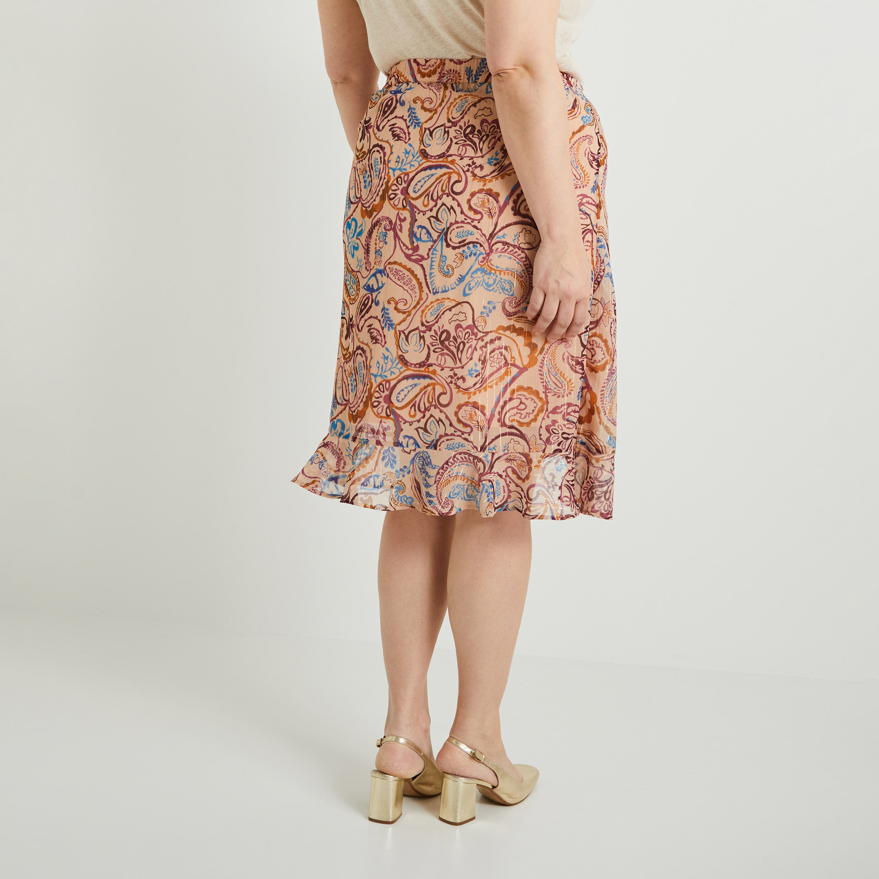 Jupe imprim&eacute;e femme