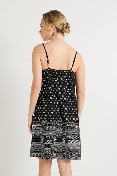 Robe courte imprimée femme