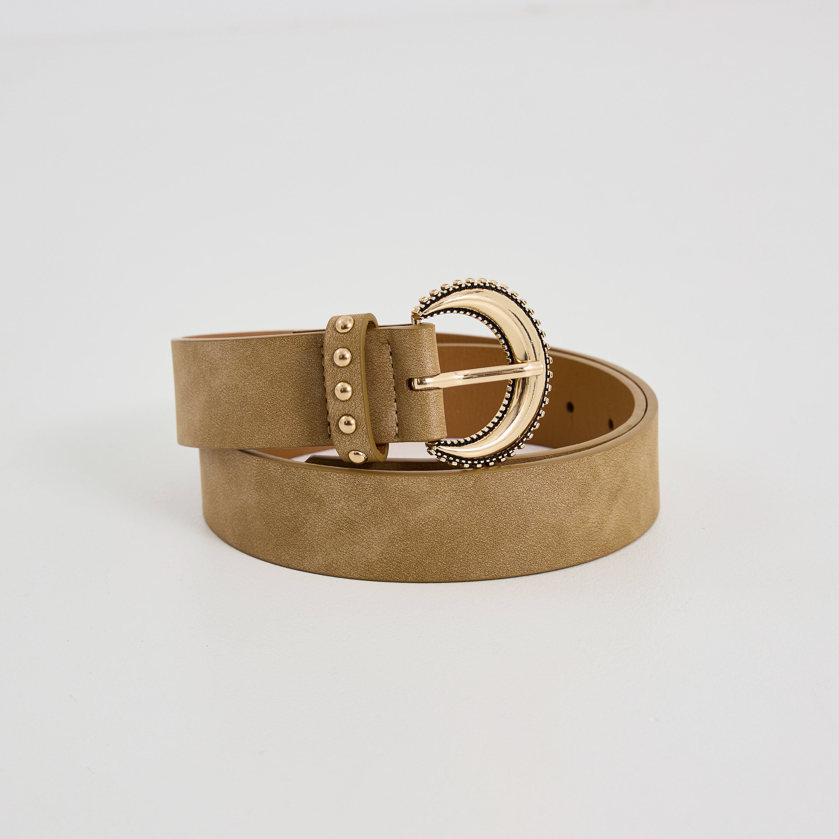 Ceinture iris&eacute;e avec studs femme