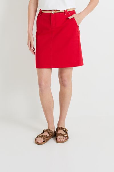 Jupe popeline femme