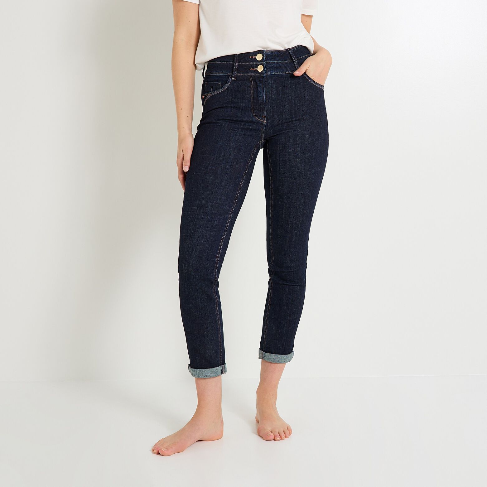 Jean raccourci HANOI R02 femme