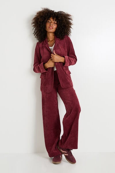 Blazer velours femme