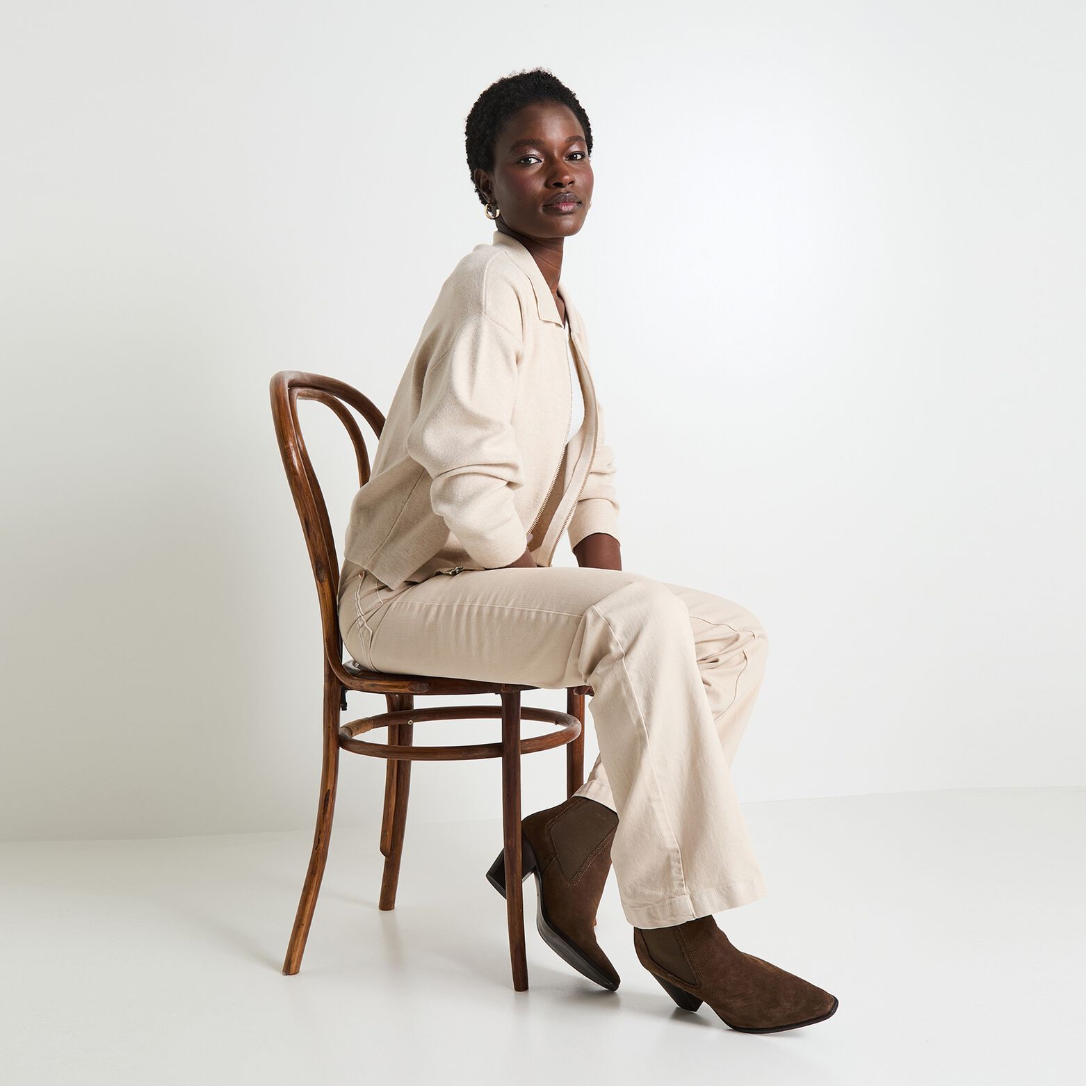 Gilet zippé femme