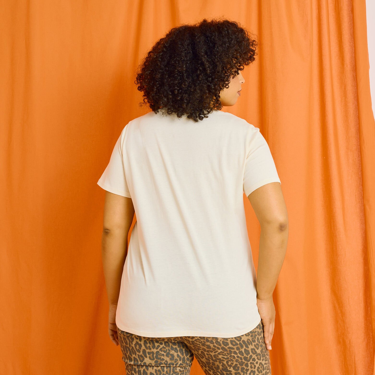 T shirt col rond femme