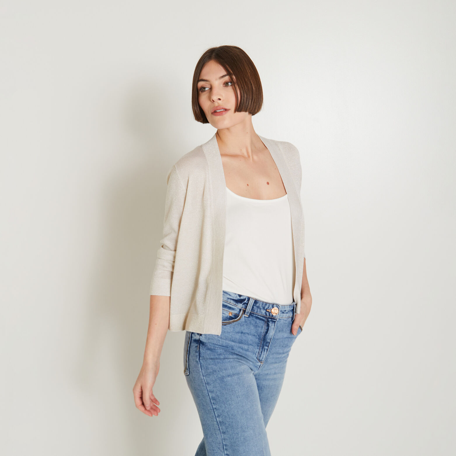 Gilet court femme
