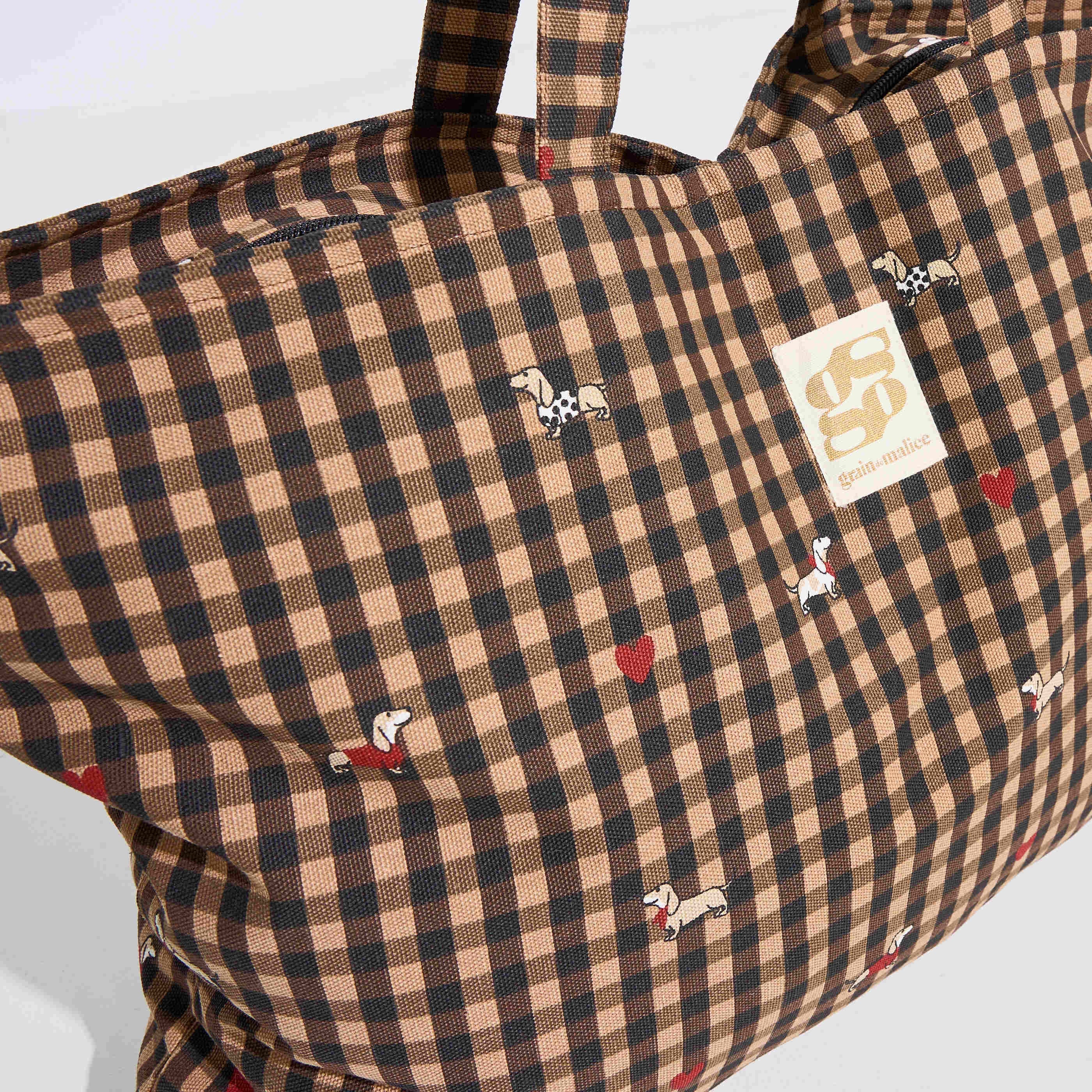 Sac cabas grand format motifs femme
